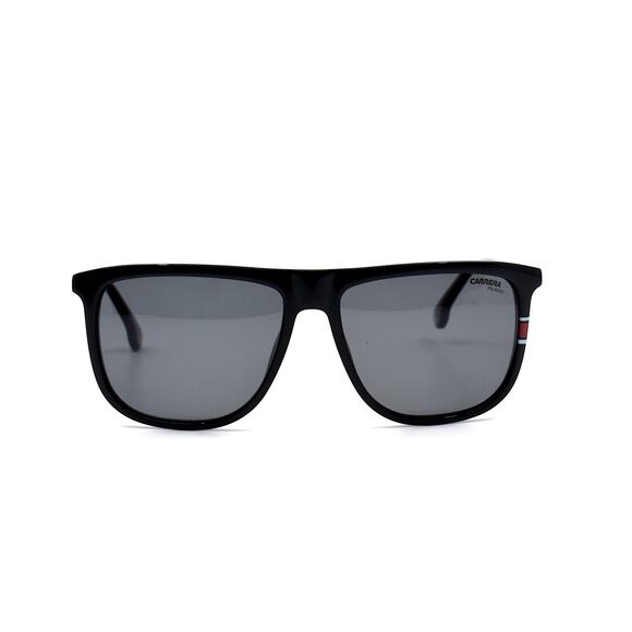 BRAND NEW CARRERA 218/S BLACK GREY POLARIZED AUTHENTIC SUNGLASSES - Picture 3 of 10